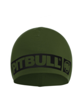 Winter cotton hat PIT BULL &quot;Hilltop &#39;22&quot; - olive