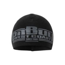 Cotton winter hat PIT BULL &quot;Classic Boxing &#39;21&quot; - black / black