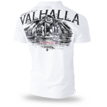 Polo Shirt Dobermans Aggressive &quot;VALHALLA TSP204&quot; - white