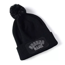 Ground Game &quot;Classic&quot; Winter Pompom Hat - Black