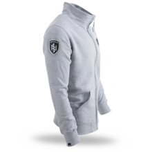 Dobermans Aggressive zipped sweatshirt &quot;OFNS SHIELD BCZ259&quot; - gray