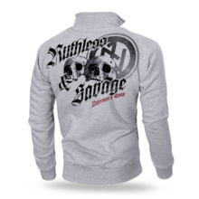 Bluza rozpinana Dobermans Aggressive "RUTHLESS&SAVAGE BCZ199" - szara