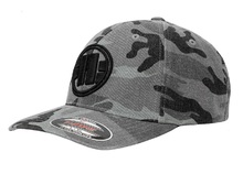 Czapka z daszkiem PIT BULL "Embroidery Logo" Full Cap - szara camo