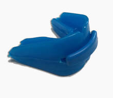 Ochraniacz na zęby szczęke podwójny Ring - niebieskie