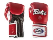 Boxing gloves FAIRTEX BGV5 (red/black/white) &quot;Super Sparring&quot; &quot;K&quot;