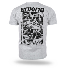 T-shirt Dobermans Aggressive &quot;COMICS BOXING&quot; TS359E - gray