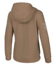 Women&#39;s Hooded Zip-Up Sweatshirt Pit Bull TYRIAN - Brown