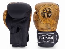 BOXING GLOVES TOP KING TKBGCT-CN-01-BK-BK-BK &quot;HAPPINESS CHINESE&quot; &quot;K&quot;