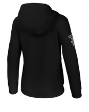 Women&#39;s Hooded Zip-Up Sweatshirt Pit Bull TYRIAN - Black