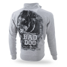 Bluza rozpinana Dobermans Aggressive "Bad Dog BCZ310" - szara