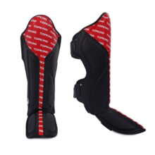  TOP KING TKSGFI-BK-RD &quot;FULL IMPACT&quot; SHIN AND FOOT PROTECTORS - black/red &quot;K&quot;