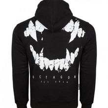 Octagon Hoodie &quot;Teeth&quot; - black