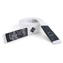 BJJ PREMIUM GROUND GAME kimono belt - white