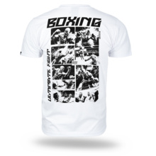 T-shirt Dobermans Aggressive &quot;COMICS BOXING&quot; TS359B - white