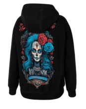 Pit Bull SANTA MU Oversize Women&#39;s Hoodie - Black