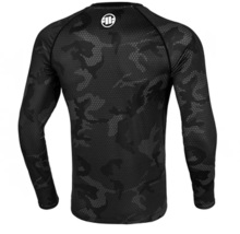 Rashguard PIT BULL longsleeve "Net Camo Hilltop II" - czarny