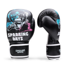 Ground Game &quot;CHEEKY MONKEY&quot; Kids Boxing Gloves - Black 