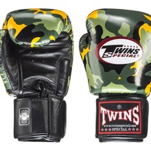 TWINS SPECIAL FBGV-ARMY-Y boxing gloves (green/yellow/black) &quot;K&quot;