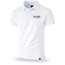 Polo T-shirt Dobermans Aggressive &quot;MY VALHALLA TSP272&quot; - white