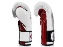  RĘKAWICE BOKSERSKIE FAIRTEX BGV9 (white/red palm/black piping) "Mexican Style" "K"