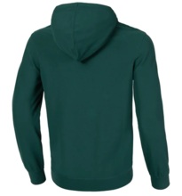 Men&#39;s Zip Hoodie Longsleeve PIT BULL Pique Rockey - Dark Green