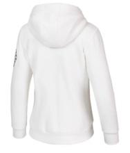 Women&#39;s Hooded Zip-Up Sweatshirt Pit Bull SHERPA RUFFINA - White