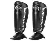 FAIRTEX SP7 (black) &quot;PERFECT TWISTER&quot; &quot;K&quot; SHIN AND FOOT GUARDS