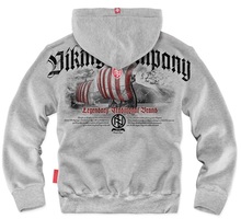 Dobermans Aggressive Zip Hoodie &quot;Viking Company BZ130&quot; - gray