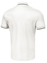 Polo Pique Stripes Regular T-shirt - white