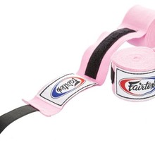 Elastyczne owijki na dłonie FAIRTEX  HW2 (pink) 4,5m "K"