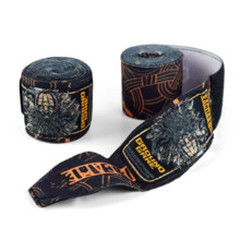 Boxing bandage Ground Game RAGNAROK wraps 4 m - black