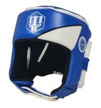 The boxing helmet Masters KT-COMFORT (WAKO APPROVED) head protection - blue