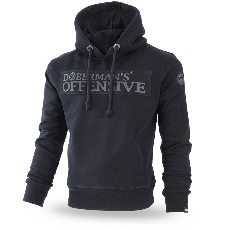 Bluza z kapturem  Dobermans Aggressive "D.B.N.S Offensive BK193" - czarna