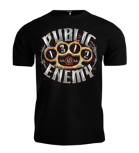 Koszulka T-shirt "PUBLIC ENEMY" odzież uliczna - czarna