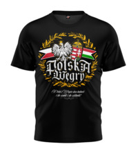 T-shirt &quot;Pole of Hungary&quot; streetwear - black