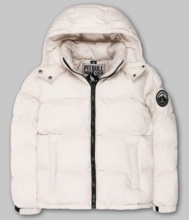 Women&#39;s winter jacket with hood PIT BULL CLEO II - light sand