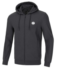 Men&#39;s Zip Hoodie Longsleeve PIT BULL Pique Rockey - Graphite