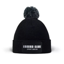 Ground Game &quot;TYPO&quot; Winter Pompom Hat - Black