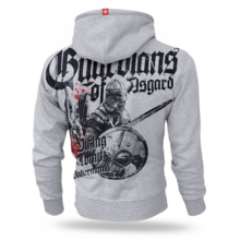 Bluza z kapturem rozpinana Dobermans Aggressive " GUARDIAN OF ASGARD BZ197" - szara