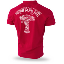 Dobermans Aggressive Polo T-shirt &quot;MJOLNIR II TSP275&quot; - red