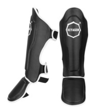 Octagon Light shin and foot protectors - black