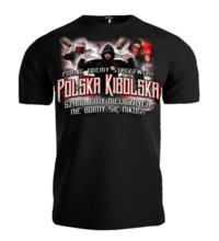 Koszulka T-shirt "Polska Kibolska" odzież uliczna - czarna