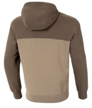 PIT BULL Two-Color Hilltop Men&#39;s Hoodie - Brown/Sand