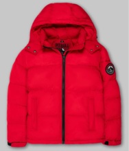 Women&#39;s winter jacket with hood PIT BULL CLEO II - red