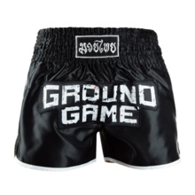 Spodenki Ground Game Muay Thai "SKULLZ" - czarny