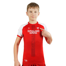 Rashguard dziecięcy Polska 2.0 krótki rękaw (Czerwony)